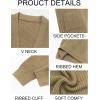 imageRuncati Mens Cardigan Sweater Casual Cable Knit V Neck Open Front Ribbed Long Winter SweatersArmy Green