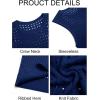imageRuncati Mens Knit Sleeveless Tank Tops Casual Hollow Out T Shirts Beach Summer See Through TopsNavy Blue