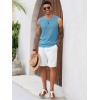 imageRuncati Mens Knit Sleeveless Tank Tops Casual Hollow Out T Shirts Beach Summer See Through TopsSky Blue