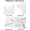 imageRuncati Mens Knit Sleeveless Tank Tops Casual Hollow Out T Shirts Beach Summer See Through TopsWhite