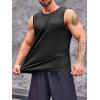 imageRuncati Mens Sleeveless Workout Tank Tops Athletic Muscle Gym T Shirts with PocketsBlack