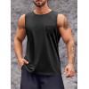 imageRuncati Mens Sleeveless Workout Tank Tops Athletic Muscle Gym T Shirts with PocketsBlack
