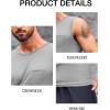 imageRuncati Mens Sleeveless Workout Tank Tops Athletic Muscle Gym T Shirts with PocketsGrey