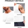 imageRuncati Mens Sleeveless Workout Tank Tops Athletic Muscle Gym T Shirts with PocketsWhite