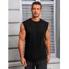 imageRuncati Mens Workout Tank Tops Sleeveless Muscle Cut Off Shirt Athletic Gym T ShirtsBlack