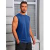 imageRuncati Mens Workout Tank Tops Sleeveless Muscle Cut Off Shirt Athletic Gym T ShirtsBlue