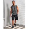 imageRuncati Mens Workout Tank Tops Sleeveless Muscle Cut Off Shirt Athletic Gym T ShirtsDark Gray