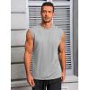 imageRuncati Mens Workout Tank Tops Sleeveless Muscle Cut Off Shirt Athletic Gym T ShirtsLight Gray