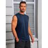 imageRuncati Mens Workout Tank Tops Sleeveless Muscle Cut Off Shirt Athletic Gym T ShirtsNavy