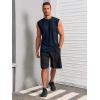 imageRuncati Mens Workout Tank Tops Sleeveless Muscle Cut Off Shirt Athletic Gym T ShirtsNavy