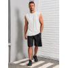 imageRuncati Mens Workout Tank Tops Sleeveless Muscle Cut Off Shirt Athletic Gym T ShirtsWhite