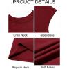 imageRuncati Mens Workout Tank Tops Sleeveless Muscle Cut Off Shirt Athletic Gym T ShirtsWine Red