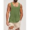 imageRuncati Mens Workout Tank Tops Sleeveless Shirt Muscle Gym Bodybuilding Fitness Training Loose Fit T ShirtsArmy Green