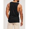 imageRuncati Mens Workout Tank Tops Sleeveless Shirt Muscle Gym Bodybuilding Fitness Training Loose Fit T ShirtsBlack