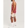 imageRuncati Mens Workout Tank Tops Sleeveless Shirt Muscle Gym Bodybuilding Fitness Training Loose Fit T ShirtsBurgundy