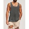 imageRuncati Mens Workout Tank Tops Sleeveless Shirt Muscle Gym Bodybuilding Fitness Training Loose Fit T ShirtsDark Grey