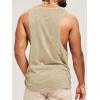 imageRuncati Mens Workout Tank Tops Sleeveless Shirt Muscle Gym Bodybuilding Fitness Training Loose Fit T ShirtsKhaki