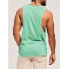 imageRuncati Mens Workout Tank Tops Sleeveless Shirt Muscle Gym Bodybuilding Fitness Training Loose Fit T ShirtsMint