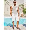imageRuncati Mens Crochet Tank Tops See Through Knitted Sleeveless TShirts Muscle Summer Beach Hippie Shirts with PocketWhite