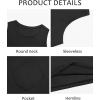 imageRuncati Mens Sleeveless Tank Tops Crewneck Workout Gym Cotton Muscle Pocket T ShirtBlack
