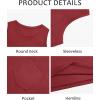 imageRuncati Mens Sleeveless Tank Tops Crewneck Workout Gym Cotton Muscle Pocket T ShirtBurgundy