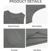 imageRuncati Mens Sleeveless Tank Tops Crewneck Workout Gym Cotton Muscle Pocket T ShirtDark Grey