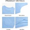 imageRuncati Mens Sleeveless Tank Tops Crewneck Workout Gym Cotton Muscle Pocket T ShirtLight Blue
