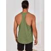 imageRuncati Mens Workout Tank Tops Gym Muscle Athletic Sleeveless T Shirts Bodybuilding Training Fitness TopsArmy GreenBlack