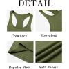 imageRuncati Mens Workout Tank Tops Gym Muscle Athletic Sleeveless T Shirts Bodybuilding Training Fitness TopsArmy GreenBlack