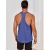 imageRuncati Mens Workout Tank Tops Gym Muscle Athletic Sleeveless T Shirts Bodybuilding Training Fitness TopsBlue