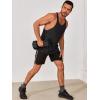 imageRuncati Mens Workout Tank Tops Gym Muscle Athletic Sleeveless T Shirts Bodybuilding Training Fitness TopsBlueBlack