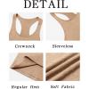 imageRuncati Mens Workout Tank Tops Gym Muscle Athletic Sleeveless T Shirts Bodybuilding Training Fitness TopsBrown