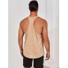 imageRuncati Mens Workout Tank Tops Gym Muscle Athletic Sleeveless T Shirts Bodybuilding Training Fitness TopsBrown