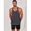 imageRuncati Mens Workout Tank Tops Gym Muscle Athletic Sleeveless T Shirts Bodybuilding Training Fitness TopsDark Grey