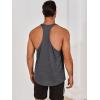 imageRuncati Mens Workout Tank Tops Gym Muscle Athletic Sleeveless T Shirts Bodybuilding Training Fitness TopsDark Grey