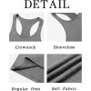 imageRuncati Mens Workout Tank Tops Gym Muscle Athletic Sleeveless T Shirts Bodybuilding Training Fitness TopsGrey