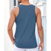 imageRuncati Mens Workout Tank Tops Gym Sleeveless Shirts Palm Tree Vintage Style TShirtBlue