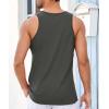 imageRuncati Mens Workout Tank Tops Gym Sleeveless Shirts Palm Tree Vintage Style TShirtGrey