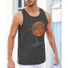 imageRuncati Mens Workout Tank Tops Gym Sleeveless Shirts Palm Tree Vintage Style TShirtGrey