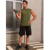 imageRuncati Mens Workout Tank Tops Sleeveless Casual Crewneck Beach T Shirt Muscle Athletic Gym Running TeeArmy Green
