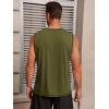 imageRuncati Mens Workout Tank Tops Sleeveless Casual Crewneck Beach T Shirt Muscle Athletic Gym Running TeeArmy Green
