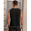 imageRuncati Mens Workout Tank Tops Sleeveless Casual Crewneck Beach T Shirt Muscle Athletic Gym Running TeeBlack