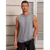imageRuncati Mens Workout Tank Tops Sleeveless Casual Crewneck Beach T Shirt Muscle Athletic Gym Running TeeGrey