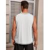 imageRuncati Mens Workout Tank Tops Sleeveless Casual Crewneck Beach T Shirt Muscle Athletic Gym Running TeeWhite