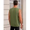 imageRuncati Mens Workout Tank Tops Sleeveless Gym Muscle Athletic T Shirts Casual Summer Beach TopsArmy Green