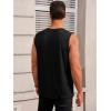 imageRuncati Mens Workout Tank Tops Sleeveless Gym Muscle Athletic T Shirts Casual Summer Beach TopsBlack