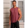 imageRuncati Mens Workout Tank Tops Sleeveless Gym Muscle Athletic T Shirts Casual Summer Beach TopsBurgundy