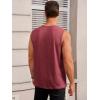imageRuncati Mens Workout Tank Tops Sleeveless Gym Muscle Athletic T Shirts Casual Summer Beach TopsBurgundy