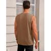 imageRuncati Mens Workout Tank Tops Sleeveless Gym Muscle Athletic T Shirts Casual Summer Beach TopsCamel