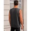 imageRuncati Mens Workout Tank Tops Sleeveless Gym Muscle Athletic T Shirts Casual Summer Beach TopsDark Grey